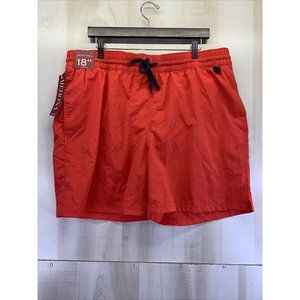 Merona Above The Knee 18” Outseam Mens Red Board Shorts Size XL NWT-7068